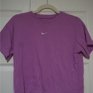 Nike Lavender Tee with White Logo